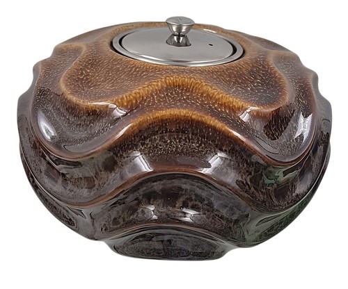 Brown wave ceramic - brown,